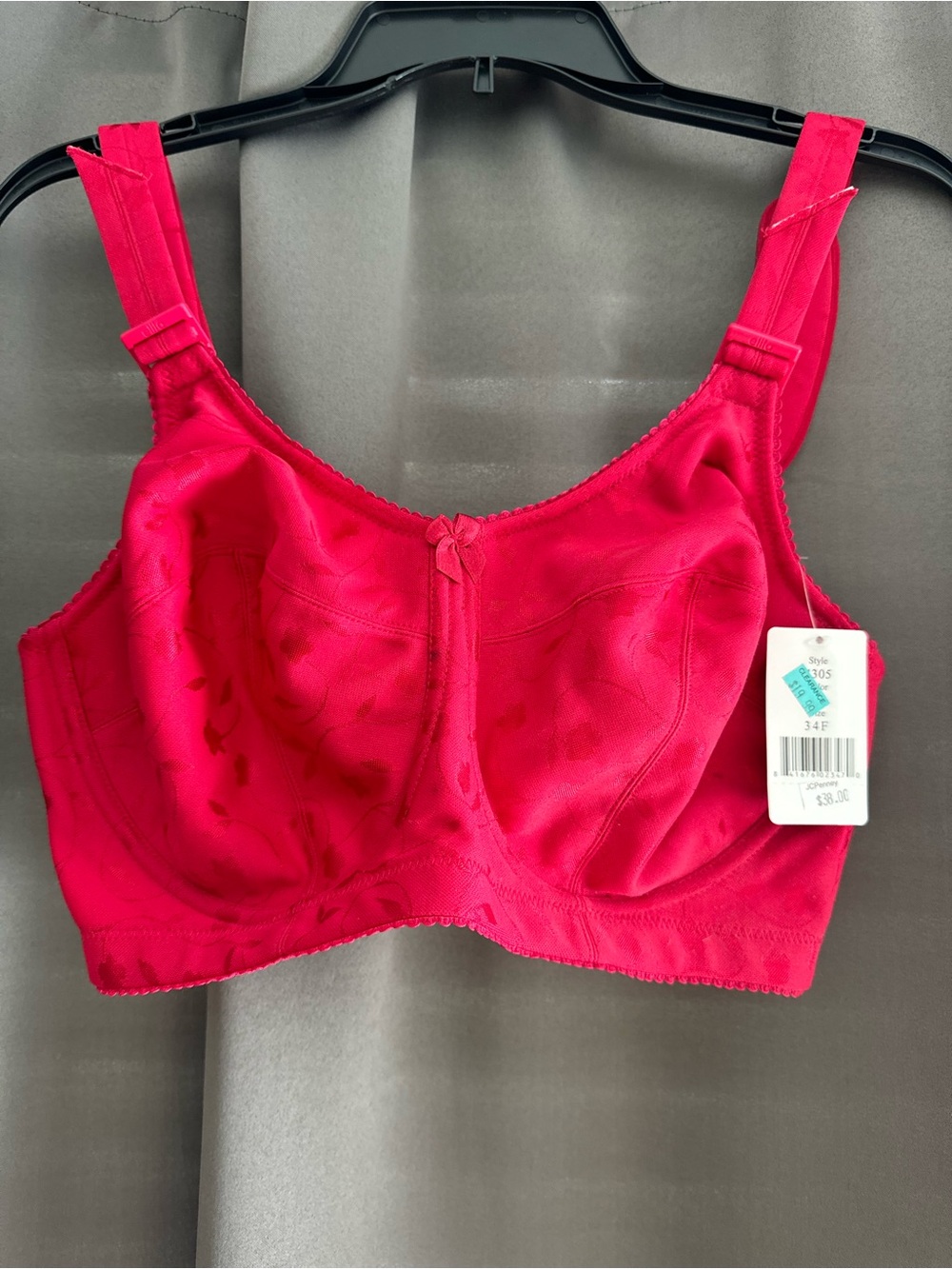 Full-Coverage Non-Wired Bra in Vibrant Fuchsia